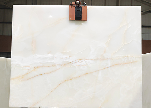 Iranian Natural White Onyx Slabs  White Princess Onyx