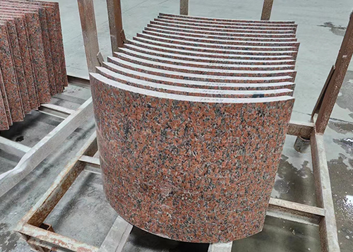 Chinese Stone Maple Red Granite Tile Kebstone