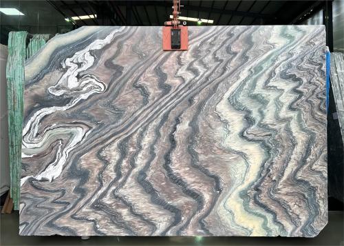 Natural Multi-color Slab Italy Wonderful Landscape Purple Marble