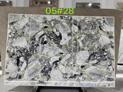 China White Beauty Ice Jade Green Marble